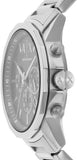 Armani Exchange Banks Chronograph Black Dial Silver Steel Strap Watch For Men - AX1720 Authentic Buy Shop Now