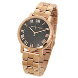 Michael Kors Noire Black Dial Rose Gold Steel Strap Watch for Women - MK3585 Authentic Buy Shop Now