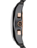 Emporio Armani Chronograph Black Ceramic Stainless Steel Dial Watch For Women - AR1411 Authentic Buy Shop Now