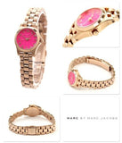 Marc Jacobs Henry Dinky Pink Dial Rose Gold Steel Strap Watch for Women - MBM3203 Authentic Buy Shop Now