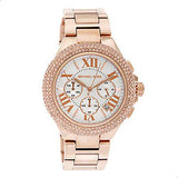 Michael Kors Camille Chronograph White Dial Rose Gold Steel Strap Watch for Women - MK5636 Authentic Buy Shop Now