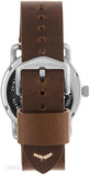 Fossil The Commuter White Dial Brown Leather Strap Watch for Men - FS5275 Authentic Buy Shop Now