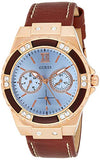 Guess Limelight Quartz White Dial Brown Leather Strap Watch For Women - W0775L7 Authentic Buy Shop Now