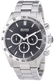 Hugo Boss Ikon Black Dial Silver Steel Strap Watch for Men - 1512965 Authentic Buy Shop Now