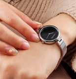 Calvin Klein Authentic Black Dial Silver Steel Strap Watch for Women - K8G23141 Authentic Buy Shop Now