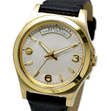 Marc Jacobs Baby Dave Gold Dial Black Leather Strap Watch for Women - MBM1264 Authentic Buy Shop Now