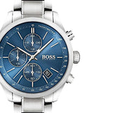 Hugo Boss Grand Prix Blue Dial Silver Steel Strap Watch for Men - 1513478 Authentic Buy Shop Now