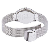 Calvin Klein Minimal Blue Dial Silver Mesh Bracelet Watch for Women - K3M2212N Authentic Buy Shop Now