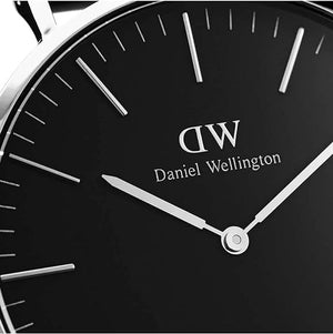 Daniel Wellington Classic Bayswater Black Dial Black NATO Strap Watch For Women - DW00100282 Authentic Buy Shop Now