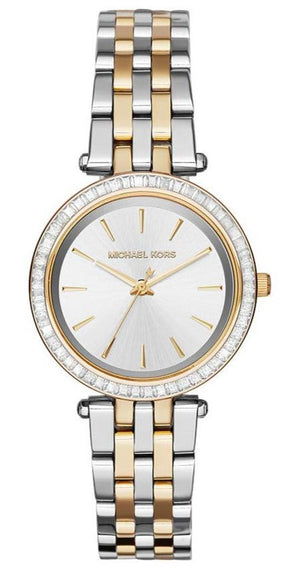 Michael Kors Darci Silver Dial Two Tone Steel Strap Watch for Women - MK3405 Authentic Buy Shop Now