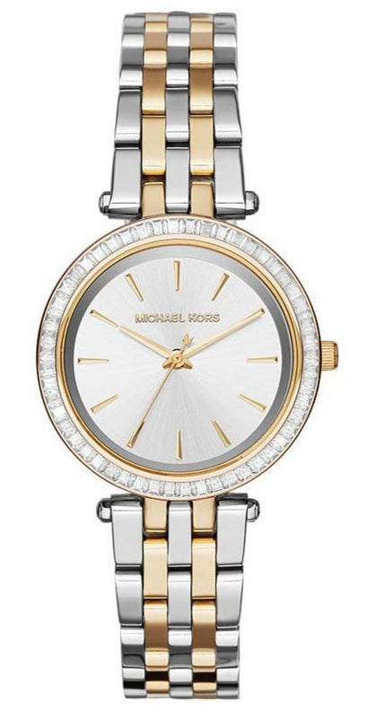 Michael Kors Darci Silver Dial Two Tone Steel Strap Watch for Women - MK3405 Authentic Buy Shop Now