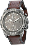Fossil Bronson Chronograph Grey Dial Brown Leather Strap Watch for Men - FS5855 Authentic Buy Shop Now