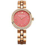 Swarovski Daytime Quartz Coral Dial Rose Gold Steel Strap Watch for Women - 5182250 Authentic Buy Shop Now