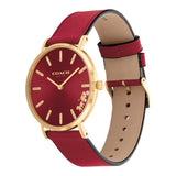 Coach Perry Red Dial Red Leather Strap Watch for Women - 14503852 Authentic Buy Shop Now