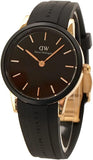 Daniel Wellington Iconic Motion Black Dial Rubber Strap Watch For Women - DW00100426 Authentic Buy Shop Now