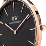 Daniel Wellington Classic St Mawes Black Dial Brown Leather Strap Watch For Men - DW00100124 Authentic Buy Shop Now