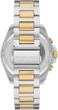 Michael Kors Brecken Chronograph White Dial Two Tone Steel Strap Watch For Men - MK9064 Authentic Buy Shop Now