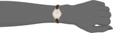 Emporio Armani Aurora Mother of Pearl White Dial Brown Leather Strap Watch For Women - AR11057 Authentic Buy Shop Now