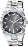 Bulova Crystal Collection Brown Dial Silver Steel Strap Watch for Men - 96B221 Authentic Buy Shop Now