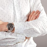 Guess Surge Chronograph Black Dial Silver Steel Strap Watch for Men - W1258G1 Authentic Buy Shop Now