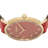 Coach Perry Red Dial Red Leather Strap Watch for Women - 14503722 Authentic Buy Shop Now