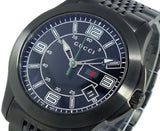 Gucci G Timeless Black Dial Black Steel Strap Watch For Men - YA126202 Authentic Buy Shop Now