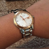 Burberry The City Diamonds White Dial Two Tone Steel Strap Watch for Women - BU9127 Authentic Buy Shop Now