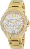 Michael Kors Camille Silver Diamonds Dial Gold Steel Strap Watch for Women - MK5756 Authentic Buy Shop Now