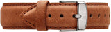 Daniel Wellington Dapper Durham Analog White Dial Brown Leather Strap Watch For Women - DW00100114 Authentic Buy Shop Now