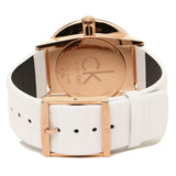 Calvin Klein Accent White Dial White Leather Strap Watch for Men - K2Y2X6KW Authentic Buy Shop Now