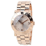 Marc Jacobs Amy Glitz Brown Dial Rose Gold Steel Strap Watch for Women - MBM3221 Authentic Buy Shop Now