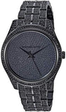 Michael Kors Lauryn Analog Crystals Black Dial Black Steel Strap Watch For Women - MK3980 Authentic Buy Shop Now