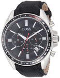 Hugo Boss Driver Black Dial Black Leather Strap Watch for Men -1513087 Authentic Buy Shop Now