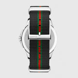 Gucci G Timeless Analog Quartz Black Dial Black NATO Strap Watch For Men - YA126321 Authentic Buy Shop Now