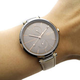 Tommy Hilfiger Angela Silver Dial Cream Leather Strap Watch for Women - 1782123 Authentic Buy Shop Now