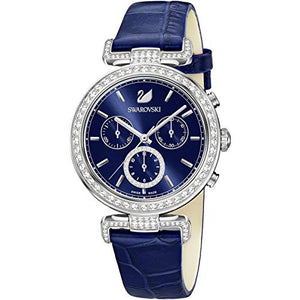 Swarovski Era Journey Blue Dial Blue Leather Strap Watch for Women - 5479239 Authentic Buy Shop Now