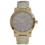 Burberry The City Gold Dial Gold Steel Strap Watch for Women - BU9033 Authentic Buy Shop Now