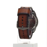 Fossil Bronson Chronograph Grey Dial Brown Leather Strap Watch for Men - FS5855 Authentic Buy Shop Now