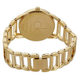 Calvin Klein Stately White Dial Gold Steel Strap Watch for Women - K3G2352W Authentic Buy Shop Now