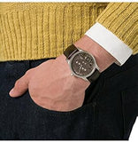 Fossil Twist Chronograph Multifunction Taupe Dial Brown Leather Strap Watch for Men - ME1098 Authentic Buy Shop Now