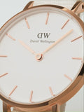 Daniel Wellington Classic Petite Dover White Dial White Nylon Strap Watch For Women - DW00100313 Authentic Buy Shop Now