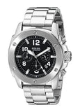 Fossil Modern Machine Black Dial Silver Steel Strap Watch for Men - FS4926 Authentic Buy Shop Now