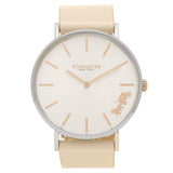 Coach Perry White Dial White Leather Strap Watch for Women - 14503117 Authentic Buy Shop Now