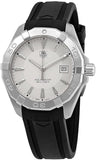 Tag Heuer Aquaracer Quartz White Dial Black Rubber Strap Watch for Men - WAY1111.FT8021 Authentic Buy Shop Now