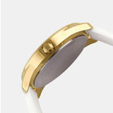 Guess G-Twist Gold Dial White Rubber Strap Watch for Women - W0911L7 Authentic Buy Shop Now