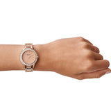 Fossil Jesse Crystal Rose Gold Dial Rose Gold Steel Strap Watch for Women - ES3020 Authentic Buy Shop Now