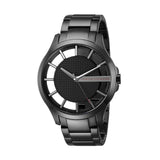 Armani Exchange Hampton Chronograph Black Dial Black Steel Strap Watch For Men - AX2189 Authentic Buy Shop Now