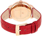 Swarovski Crystalline Hours Red Crystal Dial Red Leather Strap Watch for Women - 5295380 Authentic Buy Shop Now