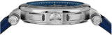 Versace Aion Chronograph Blue Dial Blue Leather Strap Watch for Men - VE1D01220 Authentic Buy Shop Now