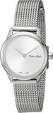 Calvin Klein Minimal White Dial Silver Mesh Bracelet Watch for Women - K3M231Y6 Authentic Buy Shop Now